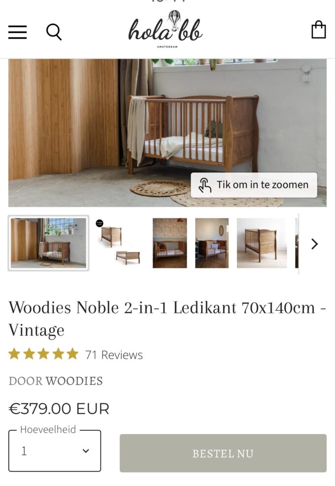 COMING SOON! WOODIES 2 IN 1 VINTAGE NOBLE. SHOWROOMMODEL.